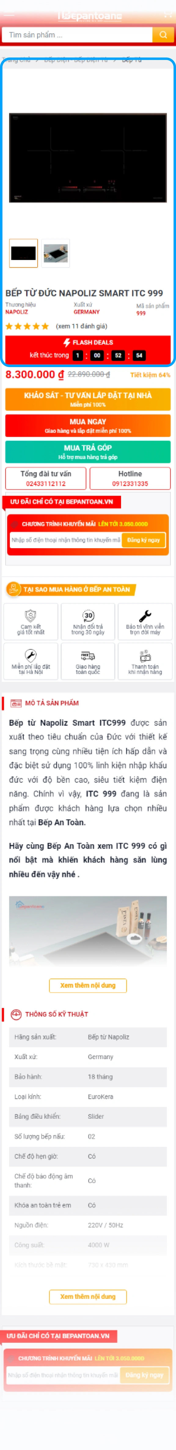 san pham chi tiet mobile