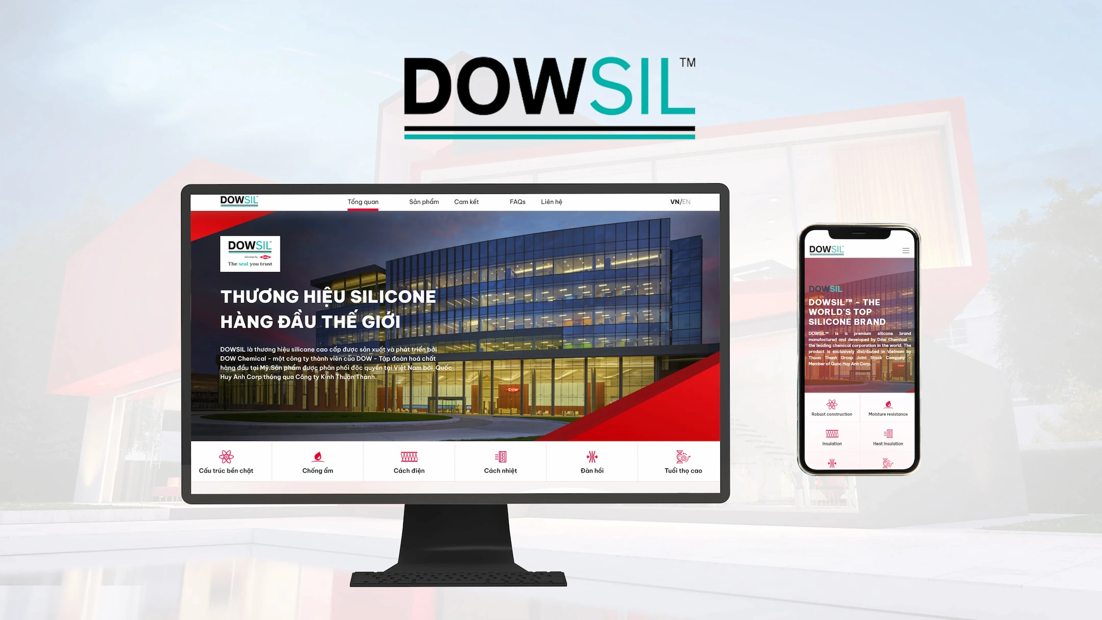 Project Dowsil Silicone Sealant