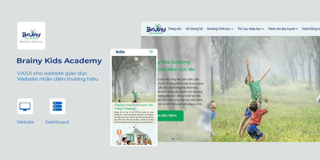 Dự án Brainy Kids Academy được JAMstack Vietnam nghiên cứu và thực hiện