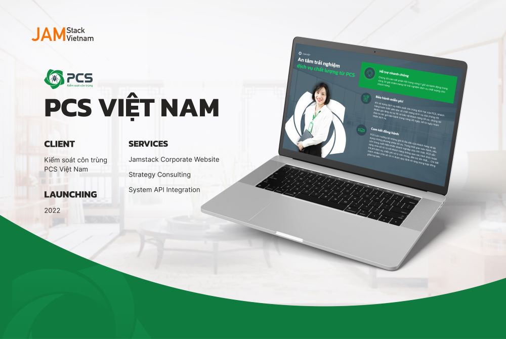 Dự án phát triển website cho PCS Việt Nam - công ty cung cấp dịch vụ kiểm soát côn trùng