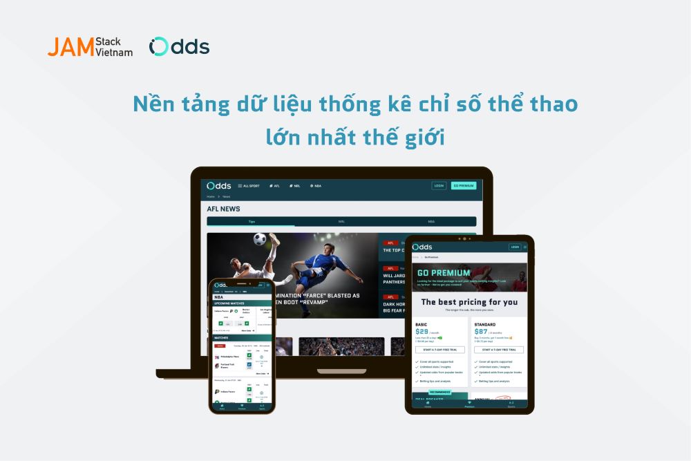 JAMstack Vietnam họp tác với nền tảng thống kê dữ liệu thể thao lớn nhất thế giới Odds