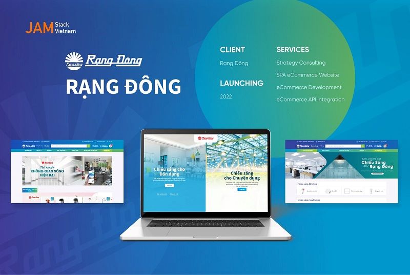 Ứng dụng giải pháp website thương mại điện tử với công nghệ SPA trong dự án Rạng Đông Store