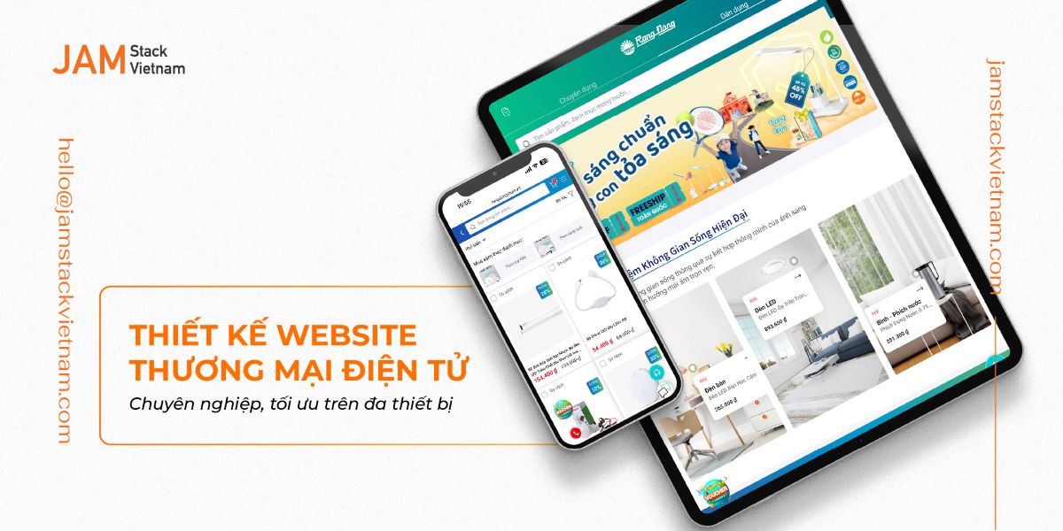 Thiết kế website thương mại điện tử chuyên nghiệp, tối ưu trên đa thiết bị