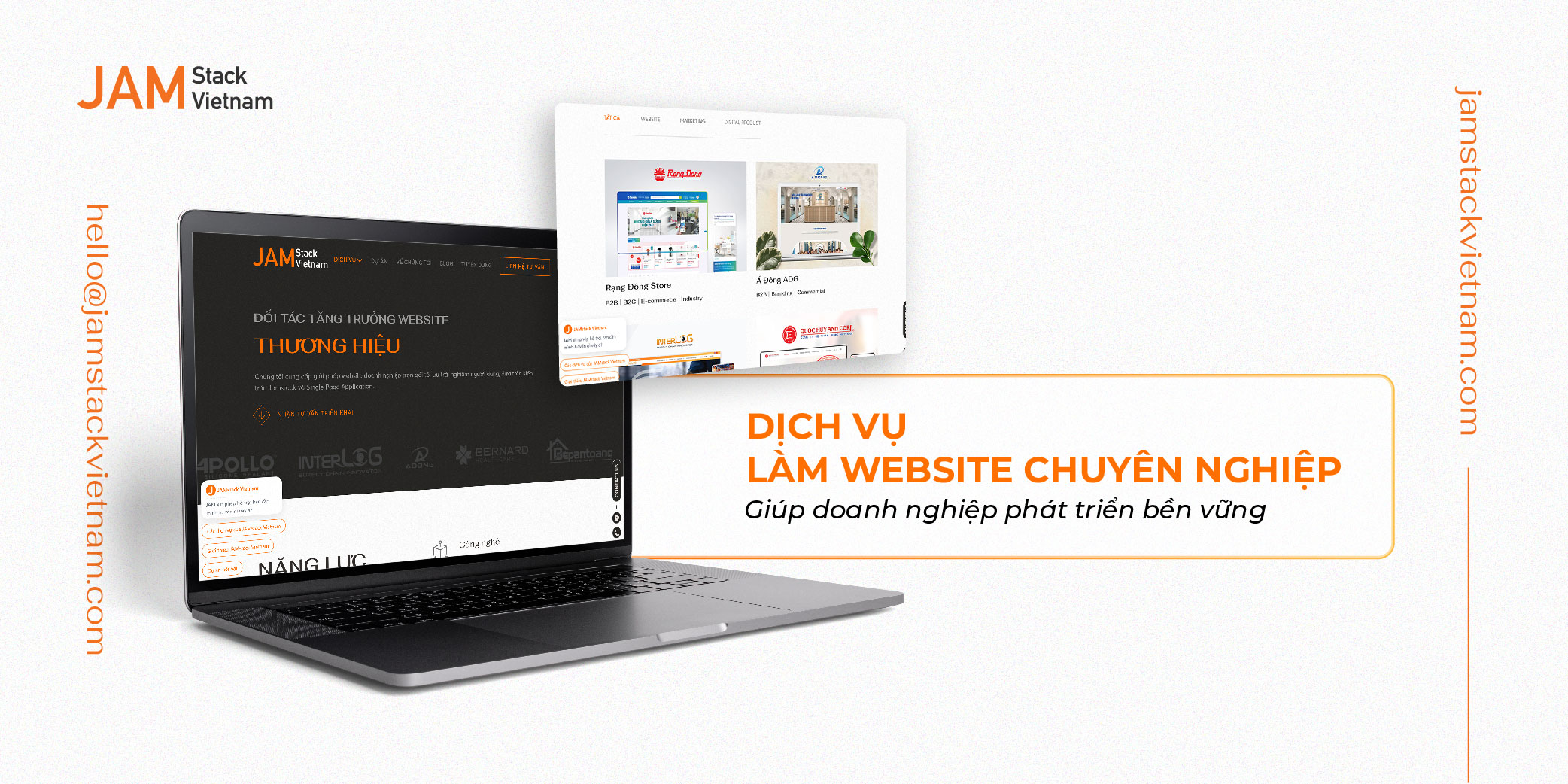 Dịch vụ làm website chuyên nghiệp giúp doanh nghiệp phát triển bền vững