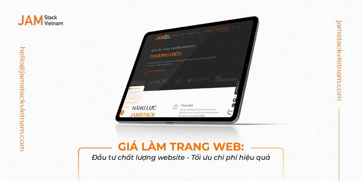 Giá làm trang web: Đầu tư chất lượng website - Tối ưu chi phí hiệu quả