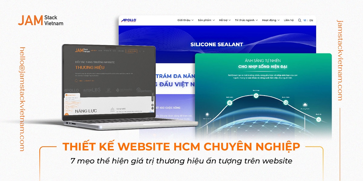 Thiết kế website HCM chuyên nghiệp - 7 mẹo thể hiện giá trị thương hiệu ấn tượng trên website