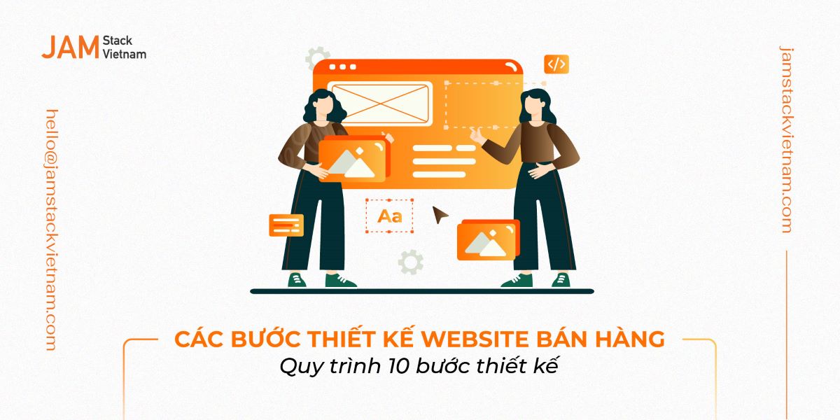 Các bước thiết kế website bán hàng: Quy trình 10 bước thiết kế