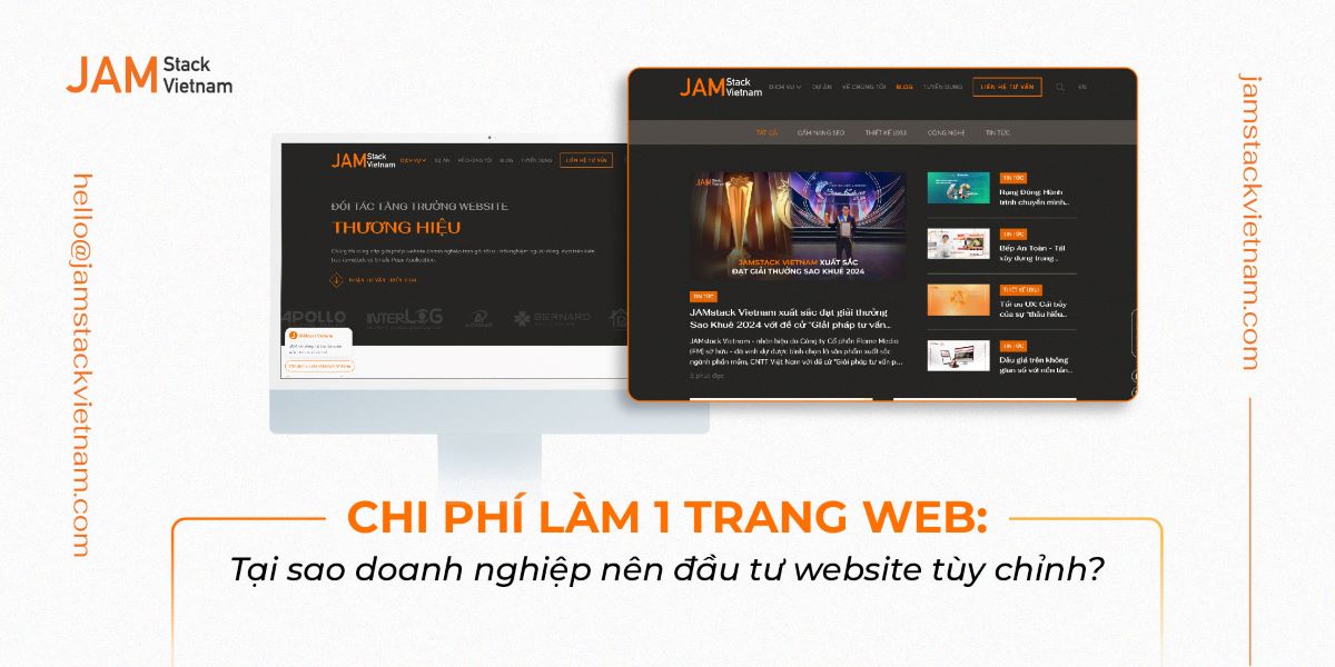 Chi phí làm 1 trang web: Tại sao doanh nghiệp nên đầu tư website tùy chỉnh?