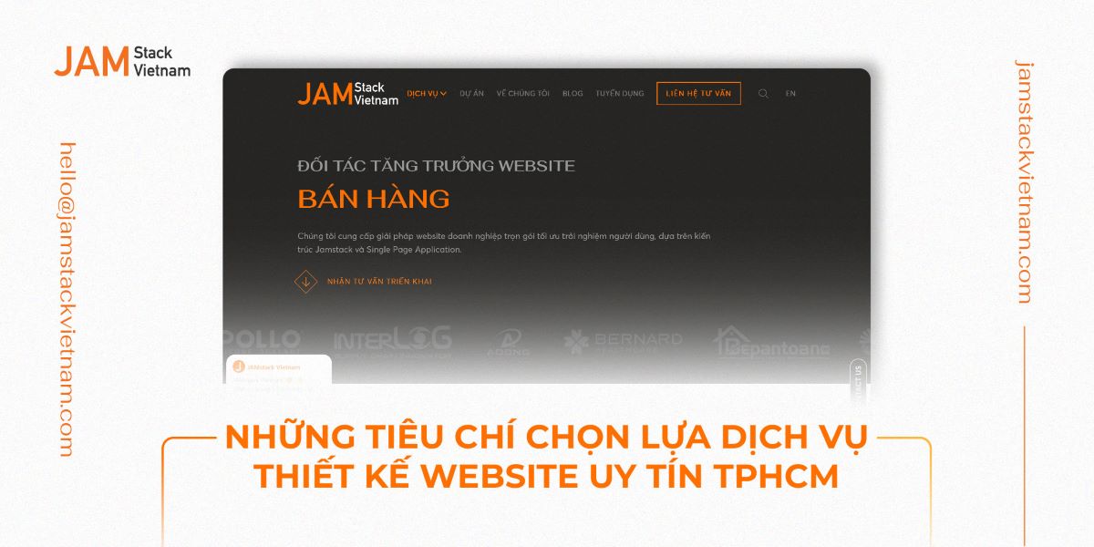 Những tiêu chí chọn lựa dịch vụ thiết kế website uy tín TPHCM