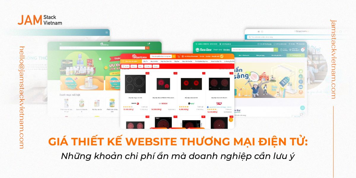 Giá thiết kế website thương mại điện tử: Những khoản chi phí ẩn mà doanh nghiệp cần lưu ý