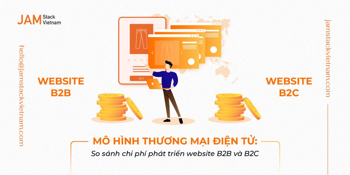 Mô hình thương mại điện tử: So sánh chi phí phát triển website B2B và B2C