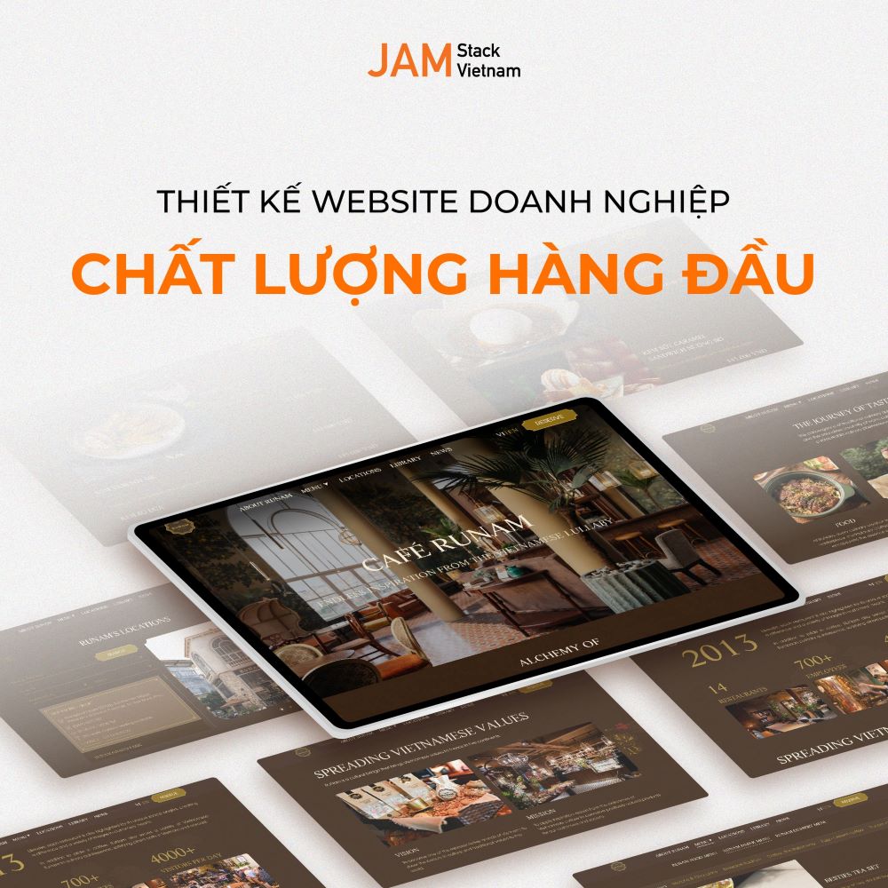 JAMstack Vietnam cung cấp giải pháp thiết kế website cao cấp giúp doanh nghiệp sở hữu website chất lượng hàng đầu