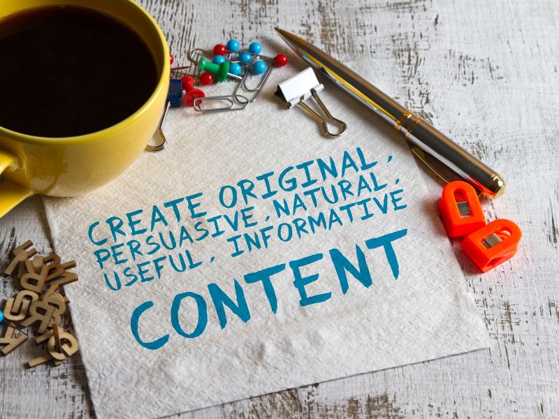 Content có thể bao gồm văn bản, hình ảnh, video, âm thanh và/hoặc bản trình bày