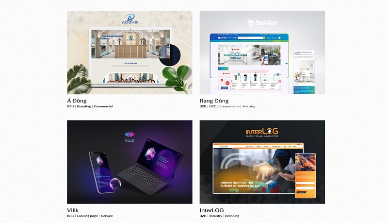 Những dự án website mà công ty JAMstack Việt Nam đã hoàn thiện