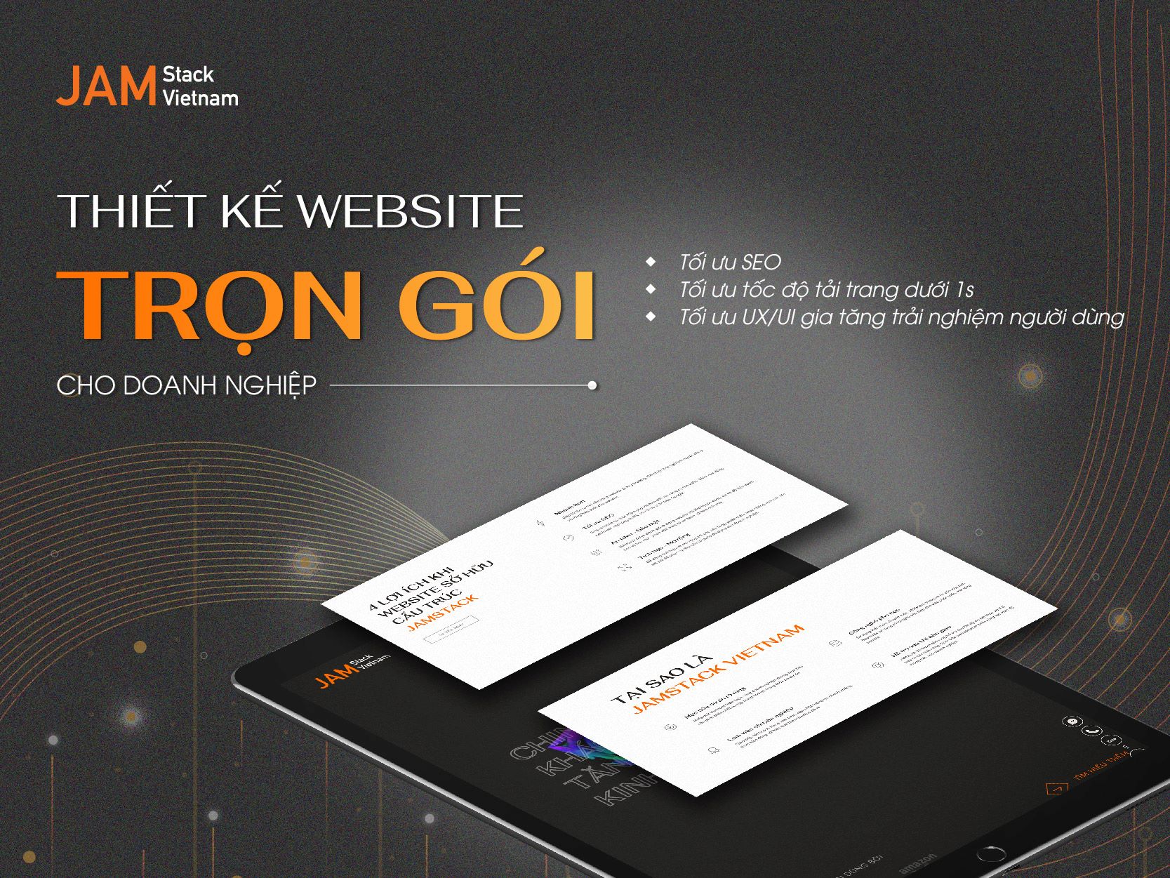 Thiết kế website bán hàng chuyên nghiệp cùng JAMstack vietnam