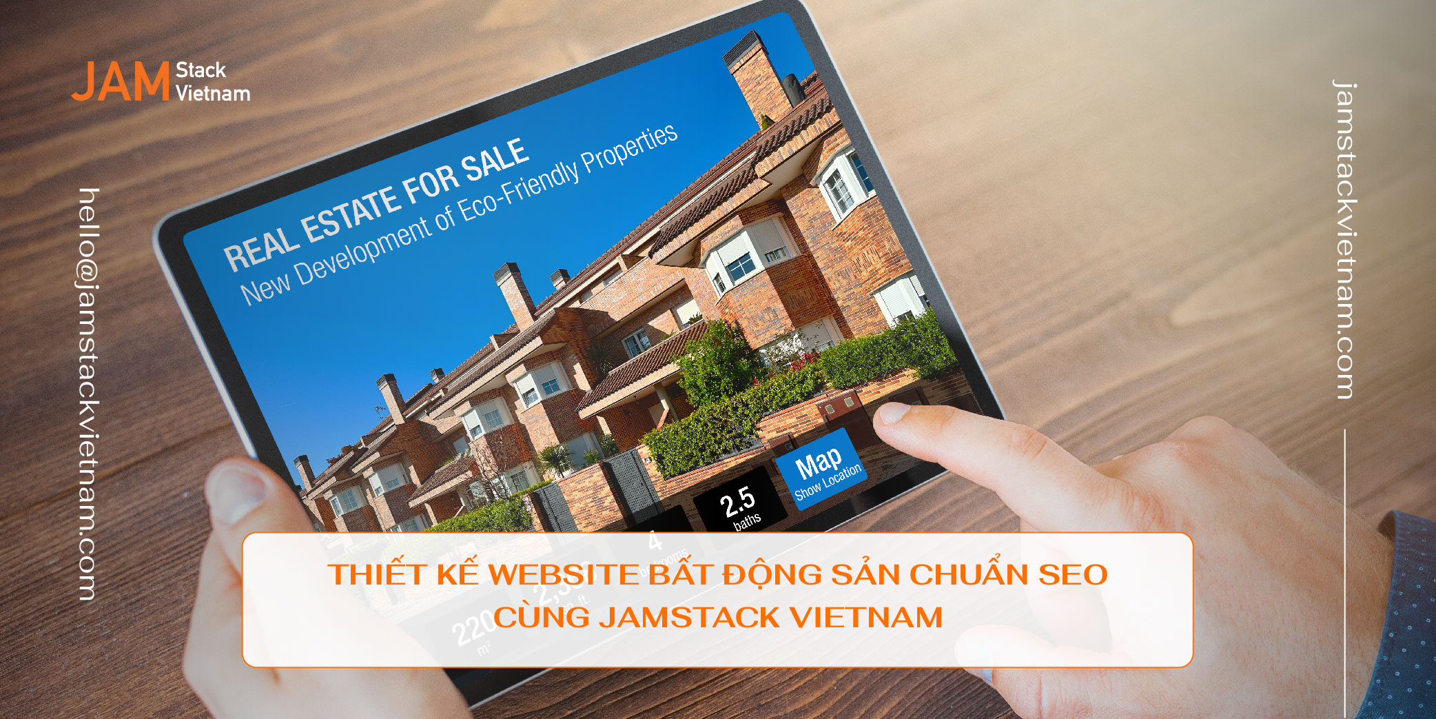 Thiết kế website bất động sản chuẩn SEO cùng JAMstack Vietnam