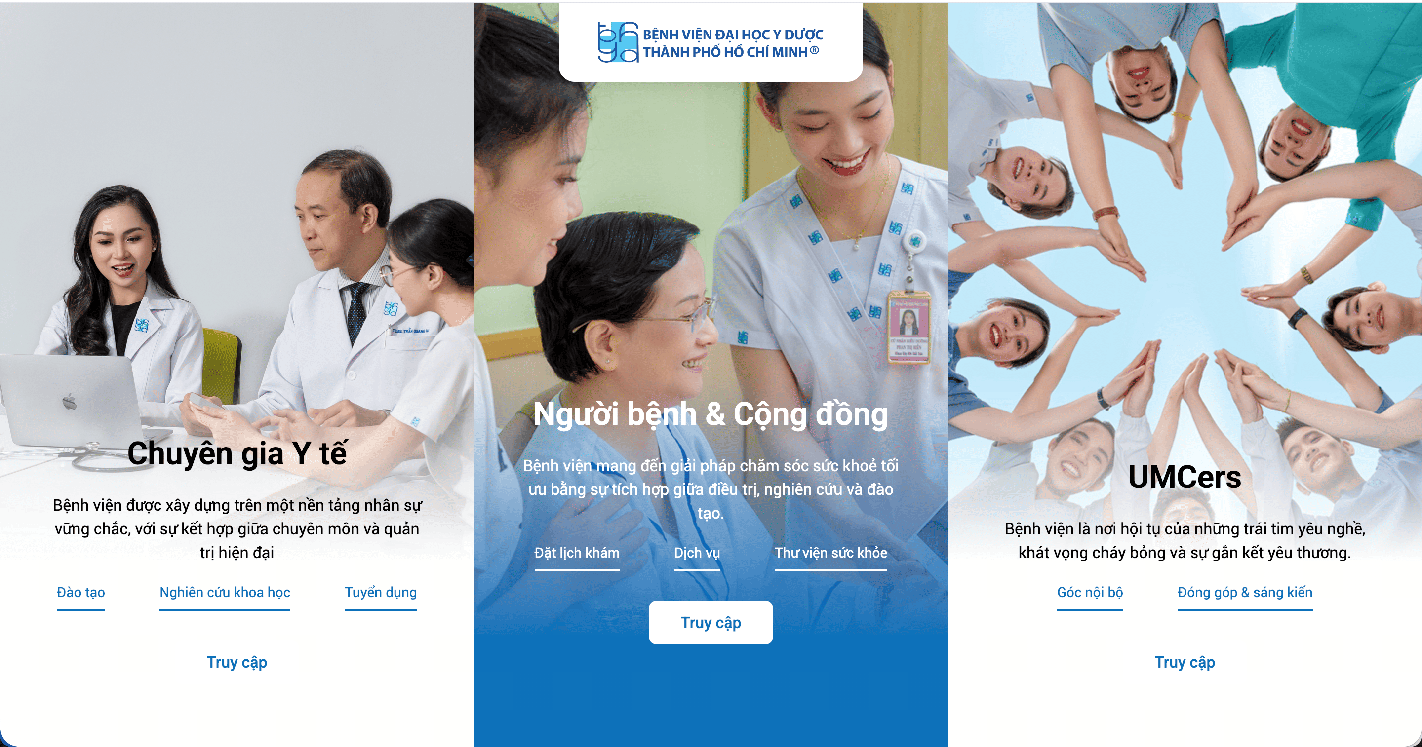 To&agrave;n bộ hệ thống website Bệnh viện Đại học Y Dược TP.HCM được x&acirc;y dựng từ h&agrave;nh vi người d&ugrave;ng